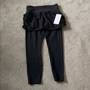 Athleta 2 in 1 Black skirt/leggings